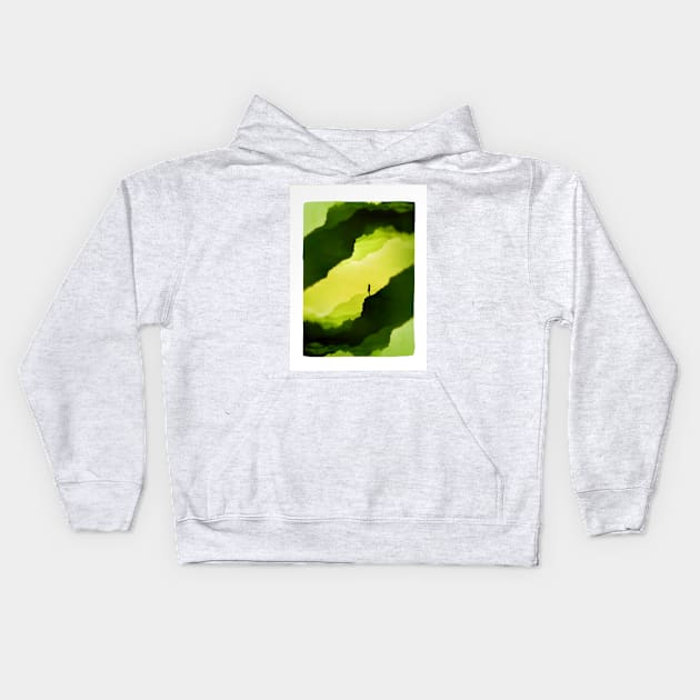 Lime Isolation Kids Hoodie by stohitro